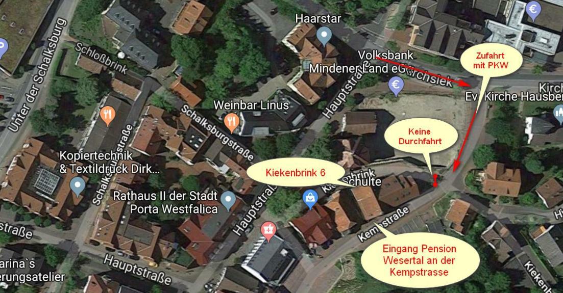 Pension Wesertal Порта-Вестфалика Экстерьер фото